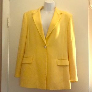 Beautiful yellow Kasper A.S.L Petite Blazer